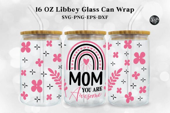 Awesome Mom Mother’s Day Can Wrap SVG Review