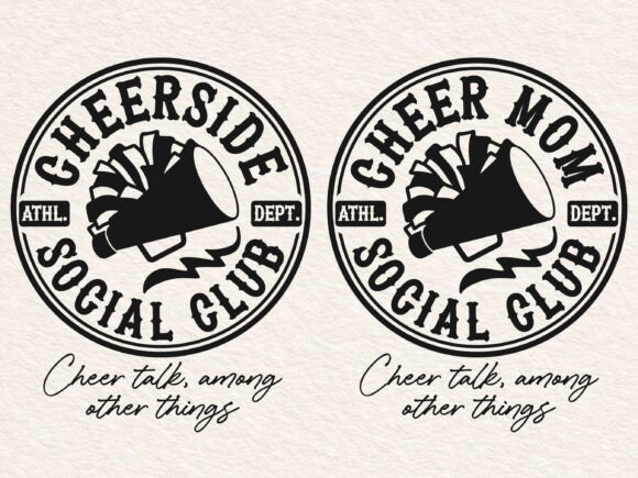 Cheer Mom and Cheerside Social Cheer SVG