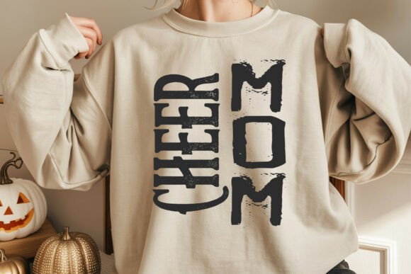 Cheer Mom Typography Design