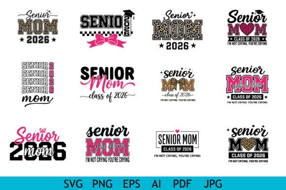 Colorful Senior Mom 2026 Bundle