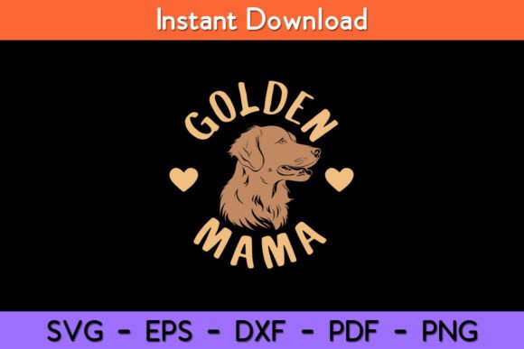 Golden Mama Cute Golden Retriever Dog