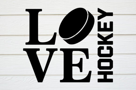 Love Hockey SVG