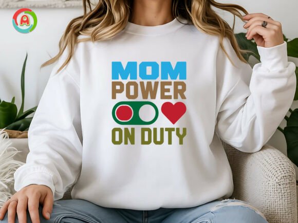 Mom Power on Duty SVG