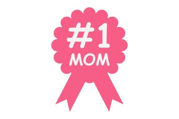 Number One Mom Rosette