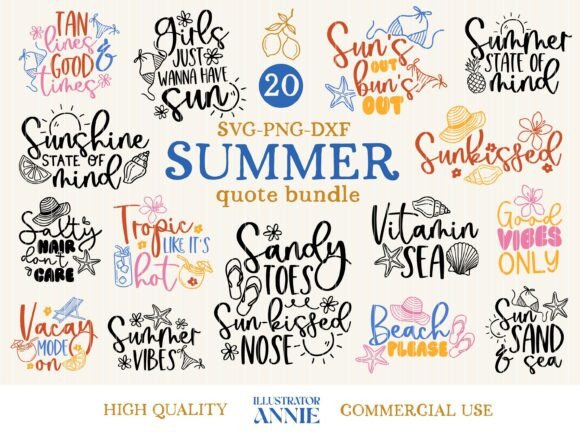 Summer SVG Bundle – Beach Vacation SVG